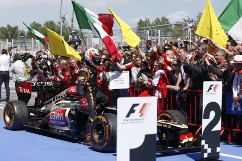 Again on the podium: Kimi Räikkönen
