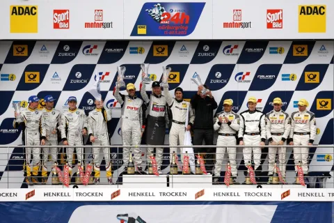 The podium: Nurburgring 24 Hours