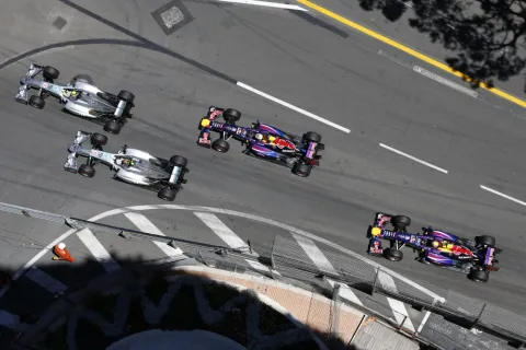 These four drivers dominated the race