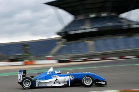 strange: the season finale of the British F3 now at the Nurburgring.