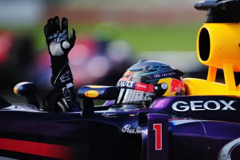 Dominant driver in the whole GP: Sebastian Vettel