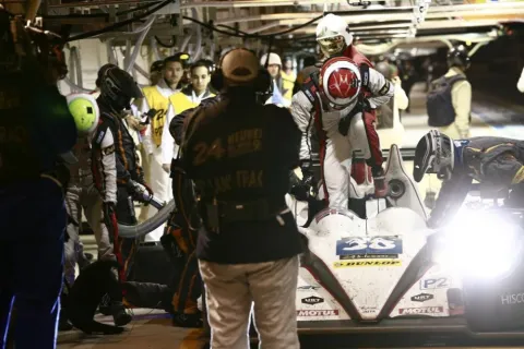 Driver change at the Jota Zytek