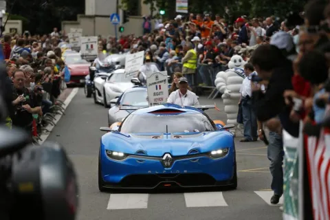 Alpine prototype at the drivers' parade