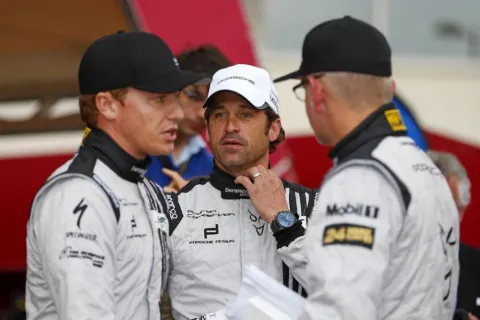 Crowd-puller: TV star and racing driver Patrick Dempsey