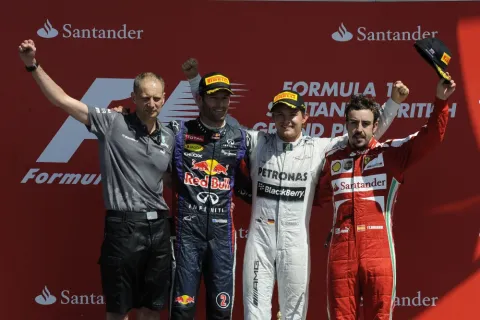 Silverstone Grand Prix: The Podium