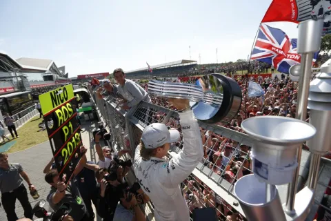 Nico Rosberg wins the Silverstone Grand Prix