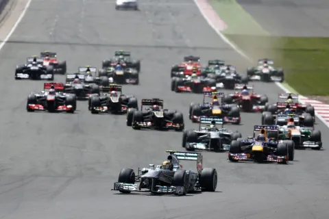 Start to the Silverstone GP 2013