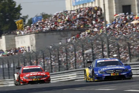Daniel Juncadella behind Gary Paffett: Finally, the Spaniard was third