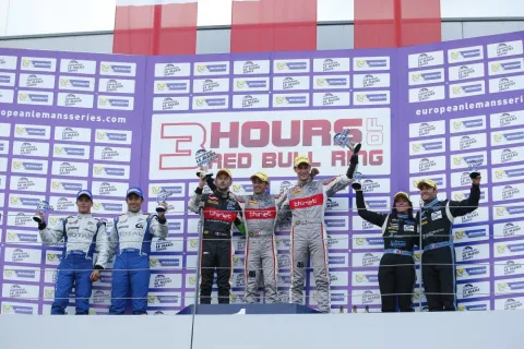 The podium of LMP 2 class