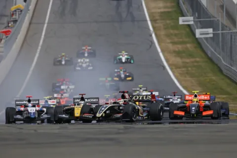 Start of race 1 at the Red Bull Ring