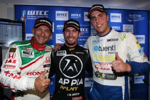 Tarquini, Lopez, Oriola: the top finishers of race 2