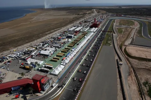 The Circuito Termas de Río Hondo from brids view
