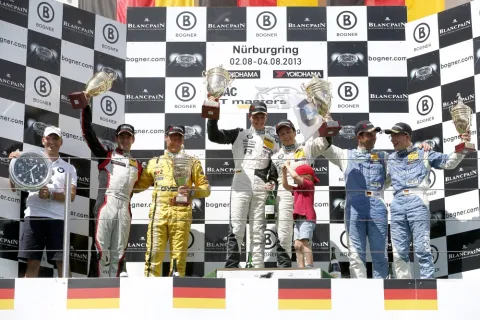 The podium of race 2