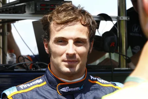 new face: Luca Filippi, ex-GP2-pilot, at his IndyCar debut
