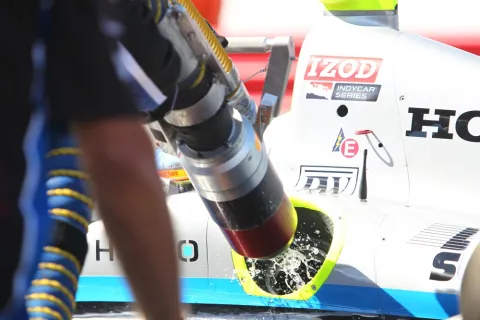 Pitstop action at Lexington