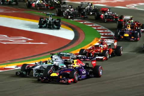 Start of the Singapore GP