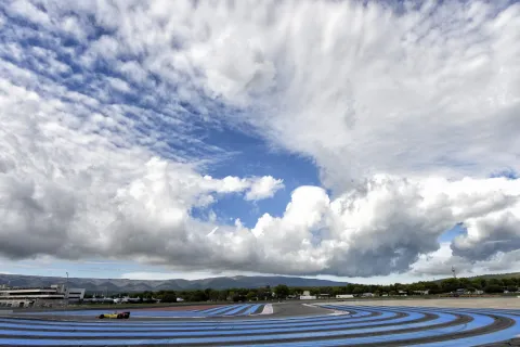White-blue sky over southern France