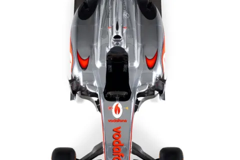 The McLaren MP4-28 from above
