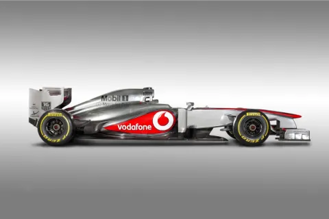 Side view of the new McLaren MP4-28