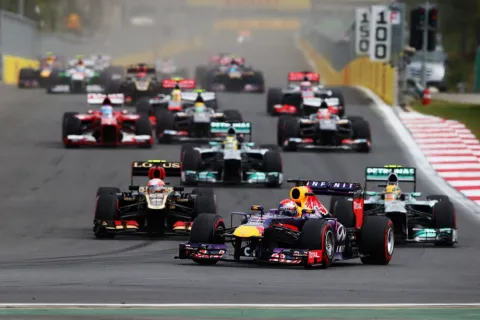 Start of the Korean GP 2013