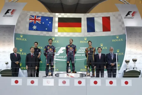 Grand Prix of Suzuka 2013 - the podium