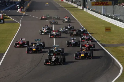 Start of the Japan GP 2013