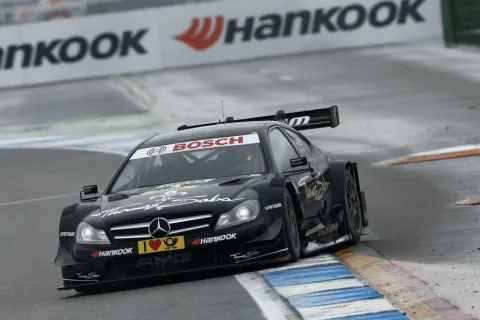 Star of the race: Roberto Merhi from last row of the grid and with a drive-through penalty onto the podium!