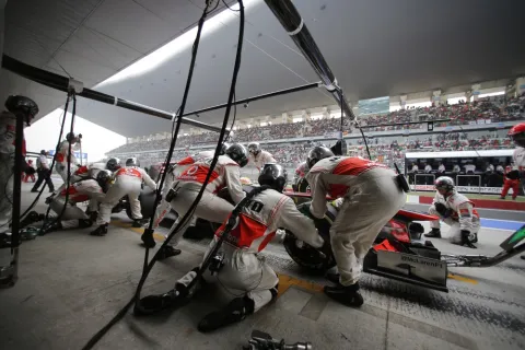 On the way to the best result this season: Sergio Perez at position 5