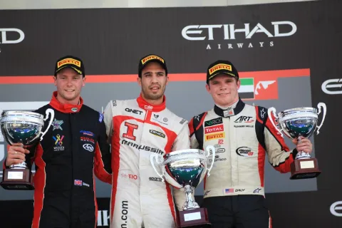 Last podium of the GP3 Season 2013: Victory for Tio Ellinas