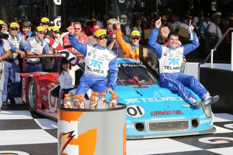 Winners after 24 hours: Scott Pruett, Memo Rojas, Juan Pablo Montoya and Charlie Kimball