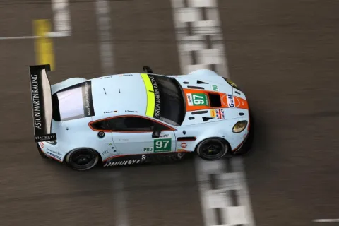 Fastest GT car all weekend: Aston Martin of Stefan Mücke and Darren Turner