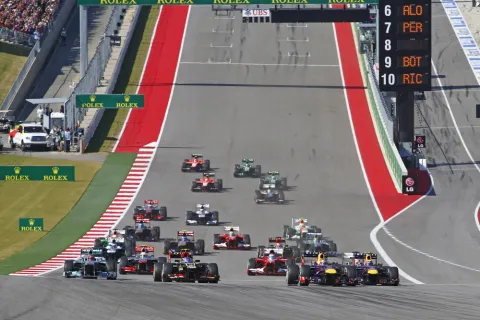 Start of the Austin GP