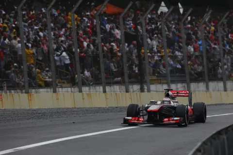 Jenson Button on his way to 4th place - Best result of the season for McLaren