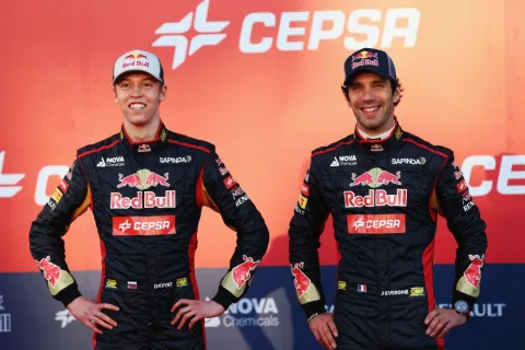 The drivers for 2014: Jean-Eric Vergne and Daniil Kvyat