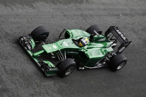 Marcus Ericsson in the new Caterham - Renault
