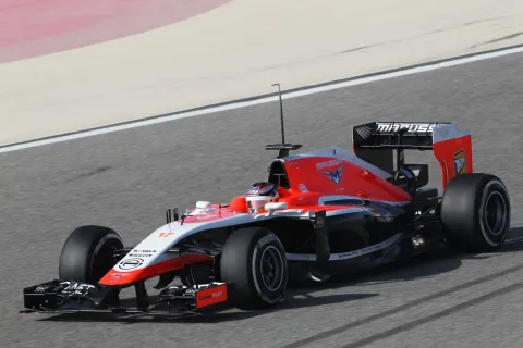 Not without problems, but the lap times were not too bad: Marussia-Ferrari