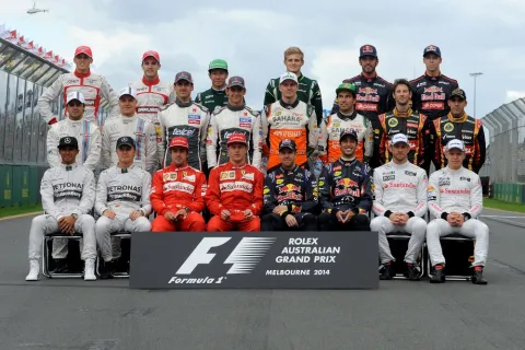 All pilots of the 2014 Formula 1 season