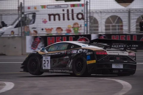 #27 Tomas Pivoda – Grasser Racing Team – Lamborghini Gallardo FL2 – Blancpain Sprint Series 2014