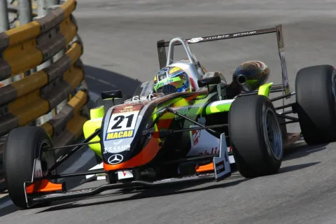 #21 Sam Bird – Manor Motorsport – Dallara F308 - AMG Mercedes – Formula 3 Macau Grand Prix 2008