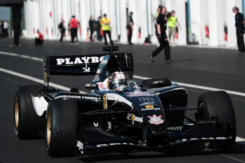 #14 Robert Doornbos – SF Team Corinthians (Azerti) – Panoz DP09B - Menard – Superleague Formula 2010
