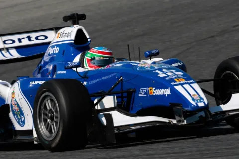 #16 Alvaro Parente – SF Team FC Porto (AtechReid GP) – Panoz DP09B - Menard – Superleague Formula 2010
